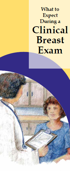 What to Expect During a Clinical Breast Exam brochure cover