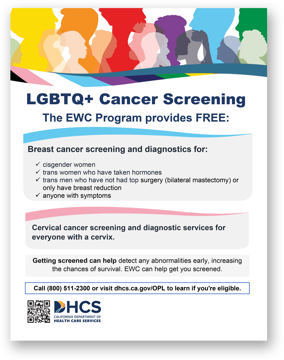 LGBTQ+ Cancer Screening flyer